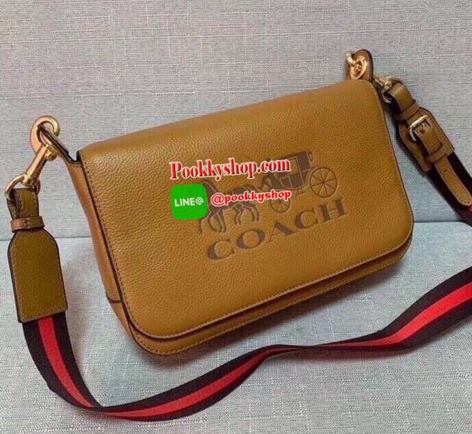 Coach Jess Leather Messenger Black