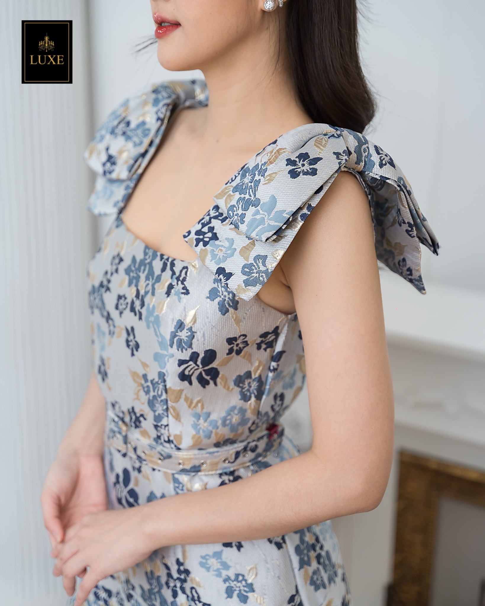 เดรสแฟชั่น เดรสเสื้อกล้ามแขนกุด กระโปรงบาน