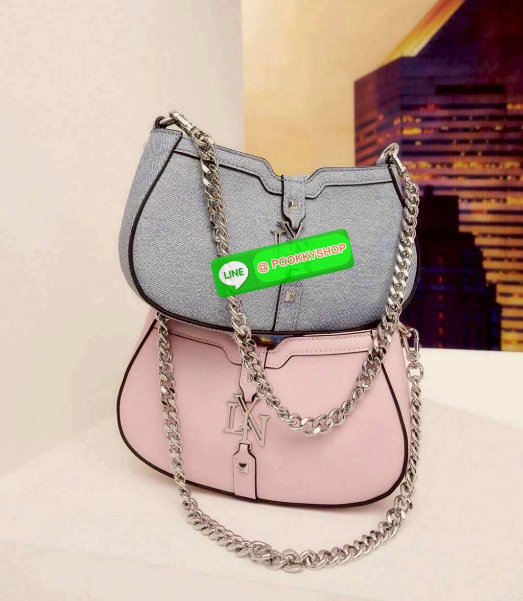 LYN น้ำหนักเบา ใช้ง่าย ดูแพง กระเป๋าลิน Lyn ทรงพอช สะพายข้างได้ คล้องไหล่ได้ ได้สายสะพาย 2 เส้น