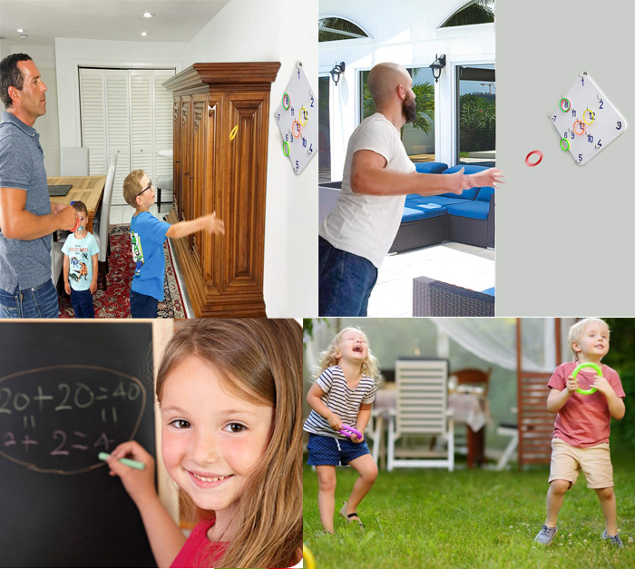 เกมโยนห่วง แขวนผนัง สำหรับเด็ก เพื่อน และทุกคนในครอบครัว