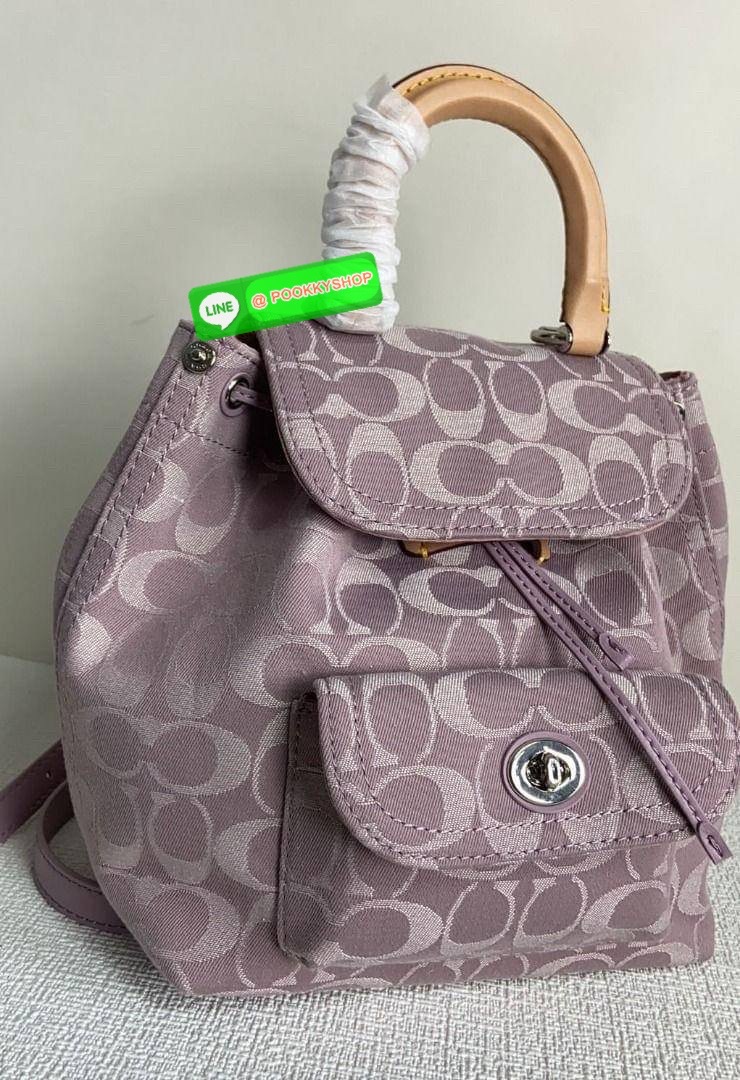 Coach Riya Backpack 21 Women Backpacks Shoulder Bag with Full Set of Coach Package