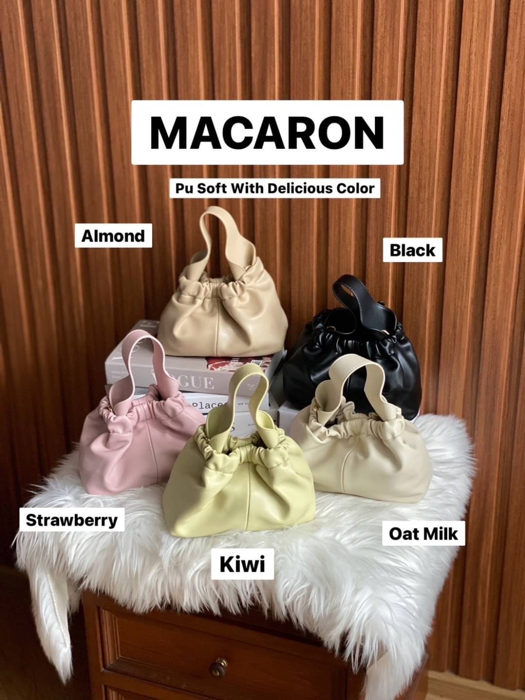 Soft Pu with Delicious color size 22x10x16 cm กระเป๋าน่ารัก สไตล์เกาหลี สีสันสดใส หนังพียูนุ่ม มาพร้อมสายสะพาย 1 เส้น แมชได้หลายลุค น้ำหนักเบา จุของได้เยอะค่า