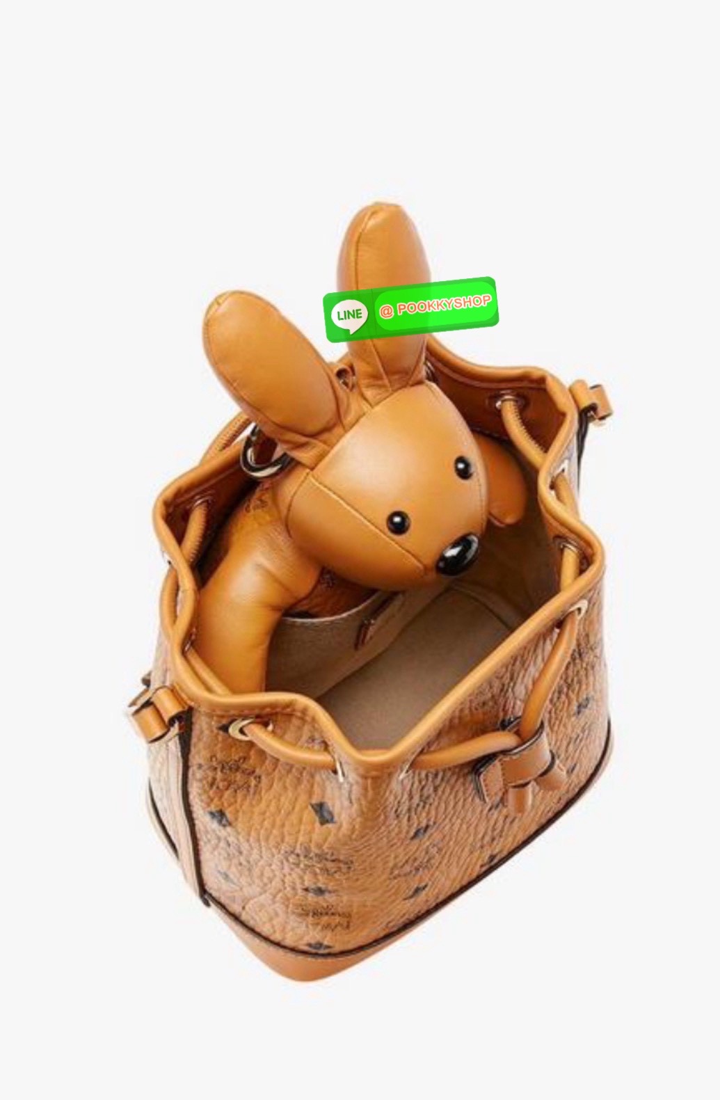 👜 MCM Park Rabbit Drawstring Bag in Visetos 👜 🐰 • กระเป๋าทรงถังรุ่นลิมิเต็ดสุดน่ารัก Park Rabbit Drawstring Bag จากคอลเลกชัน MCM Zoo 🐰 • วัสดุ Visetos Coated Canvas ลายโมโนแกรมเอกลักษณ์ของแบรนด์