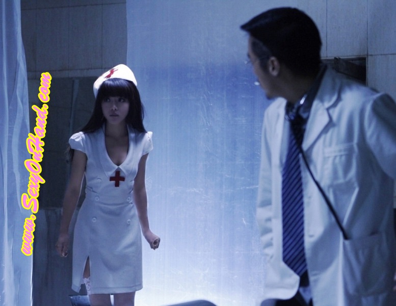 ชุดคอสเพลย์ พยาบาล แสนสวย ชุดเดรส นางพยาบาล สีขาว+หมวกพยาาล +ถุงน่องตาข่ายเขุ้าชุดคะ