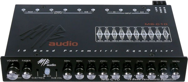 ปรีแอมป์รถยนต์ 10 แบนด์ ยี้ห้อ MB AUDIO