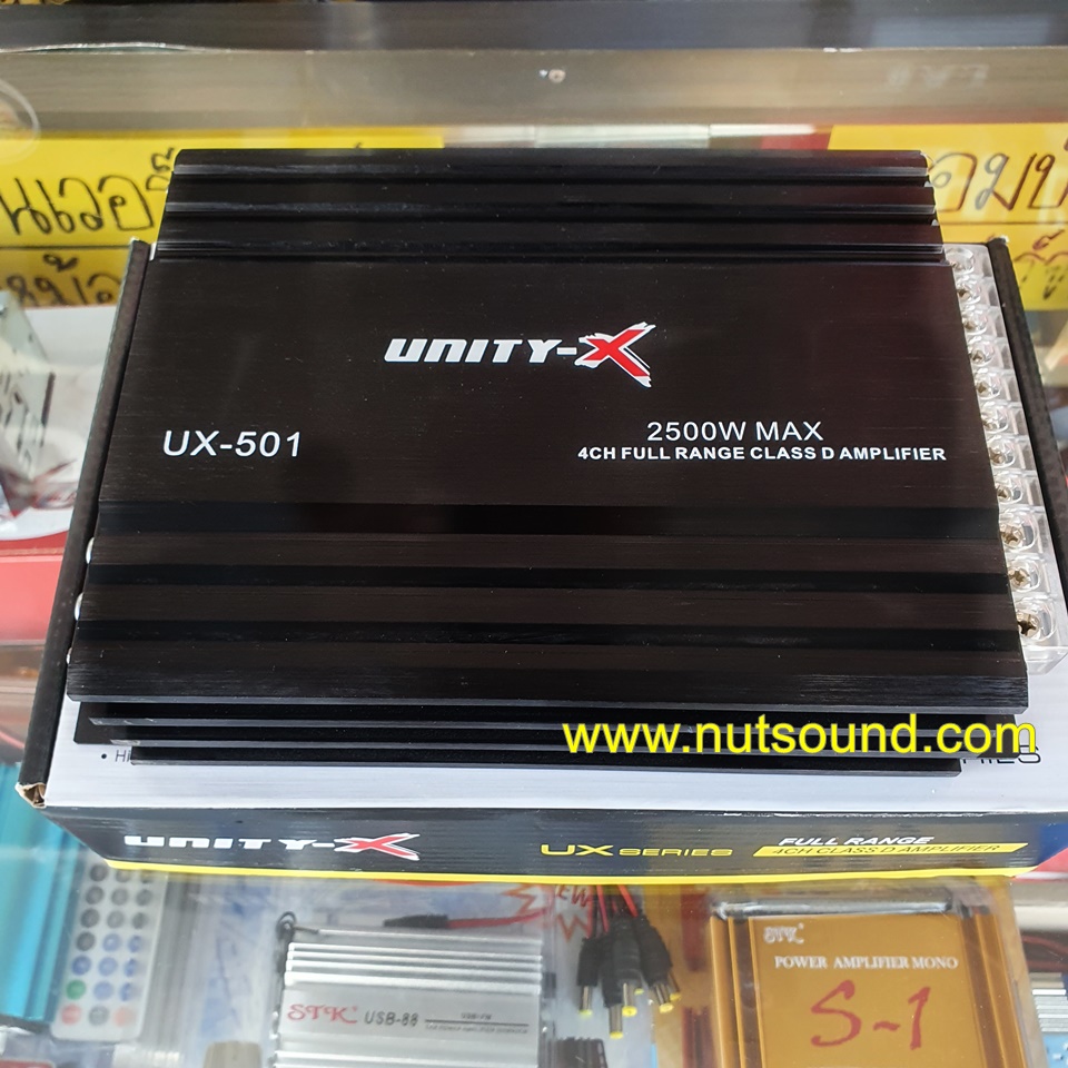 เพาเวอร์แอมป์รถยนต์ CLASS D 4ch 2500 W เพาเวอร์แอมป์ คลาสดี สำหรับขับกลางแหลม