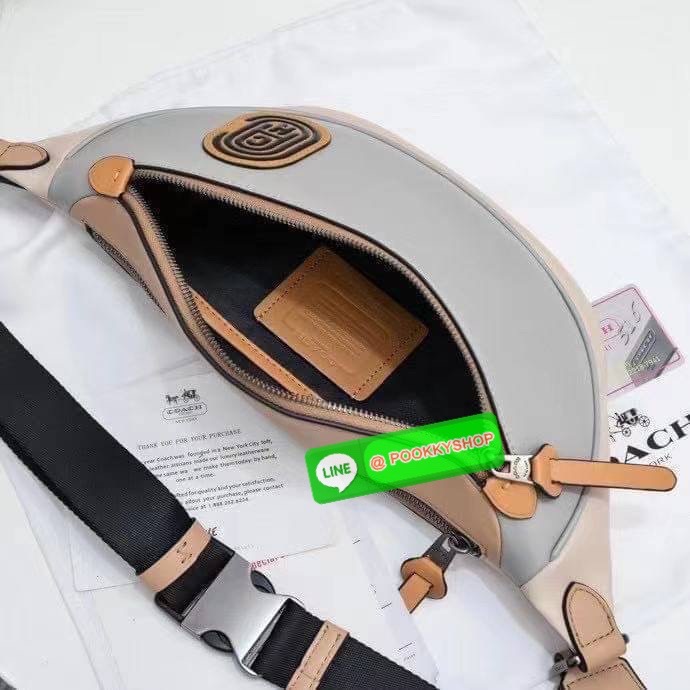 Coach 962 Rivington Belt Bag in Signature Canvas with Coach Patch