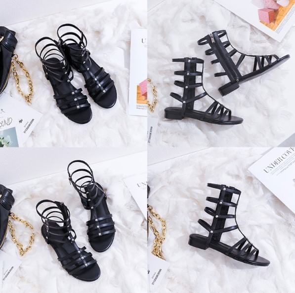 New!!Shoes2019 รองเท้า Gradiator ฮิตตลอดกาลสำหรับรุ่นนี้ มีมาให้แบบสั้นและแบบยาว งานอย่างดี ใส่ง่ายมีซิบข้าง แมทง่าย ใส่แล้วชิคสุด สำหรับคู่นี้ควรมีติดบ้านไว้เลยค่ะสาวๆ!!!