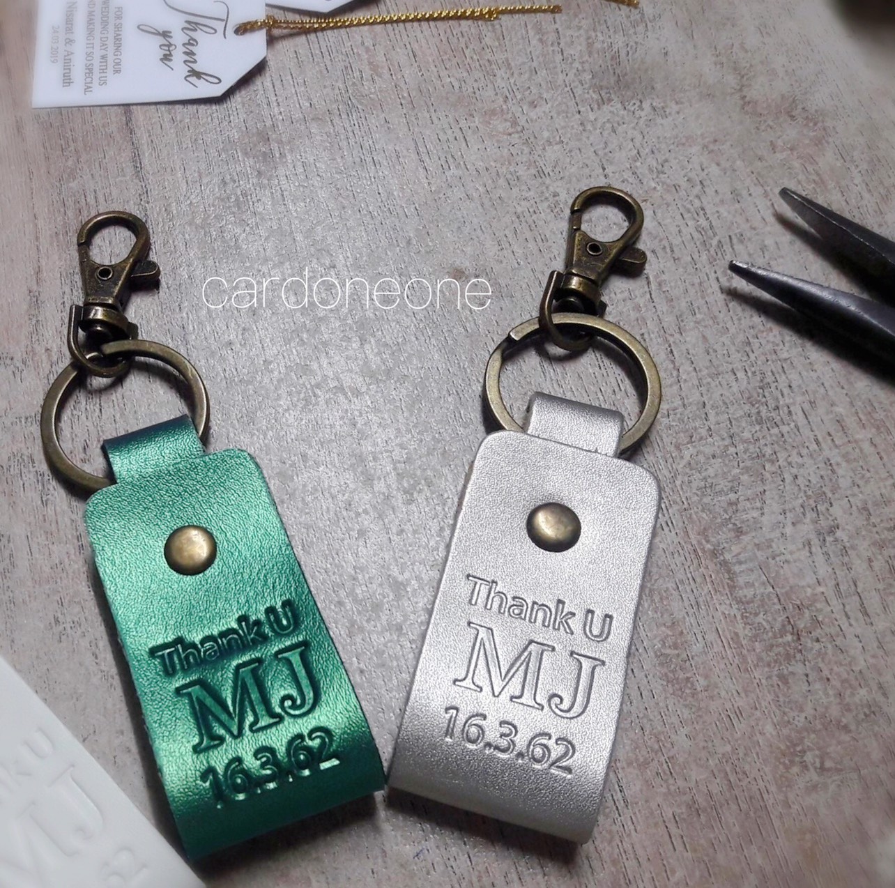 พวงกุณแจหนังห่วงกลม เพิ่มคอม้าได้