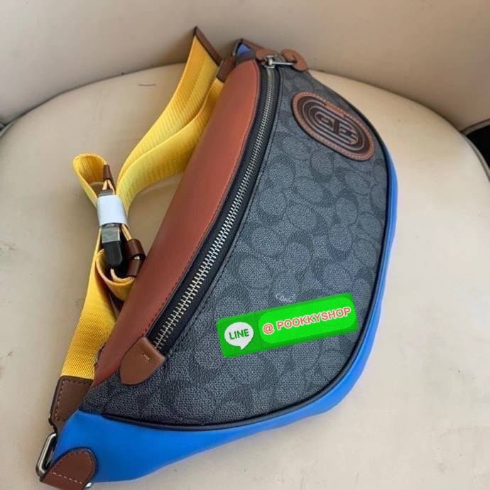 Coach 962 Rivington Belt Bag in Signature Canvas with Coach Patch