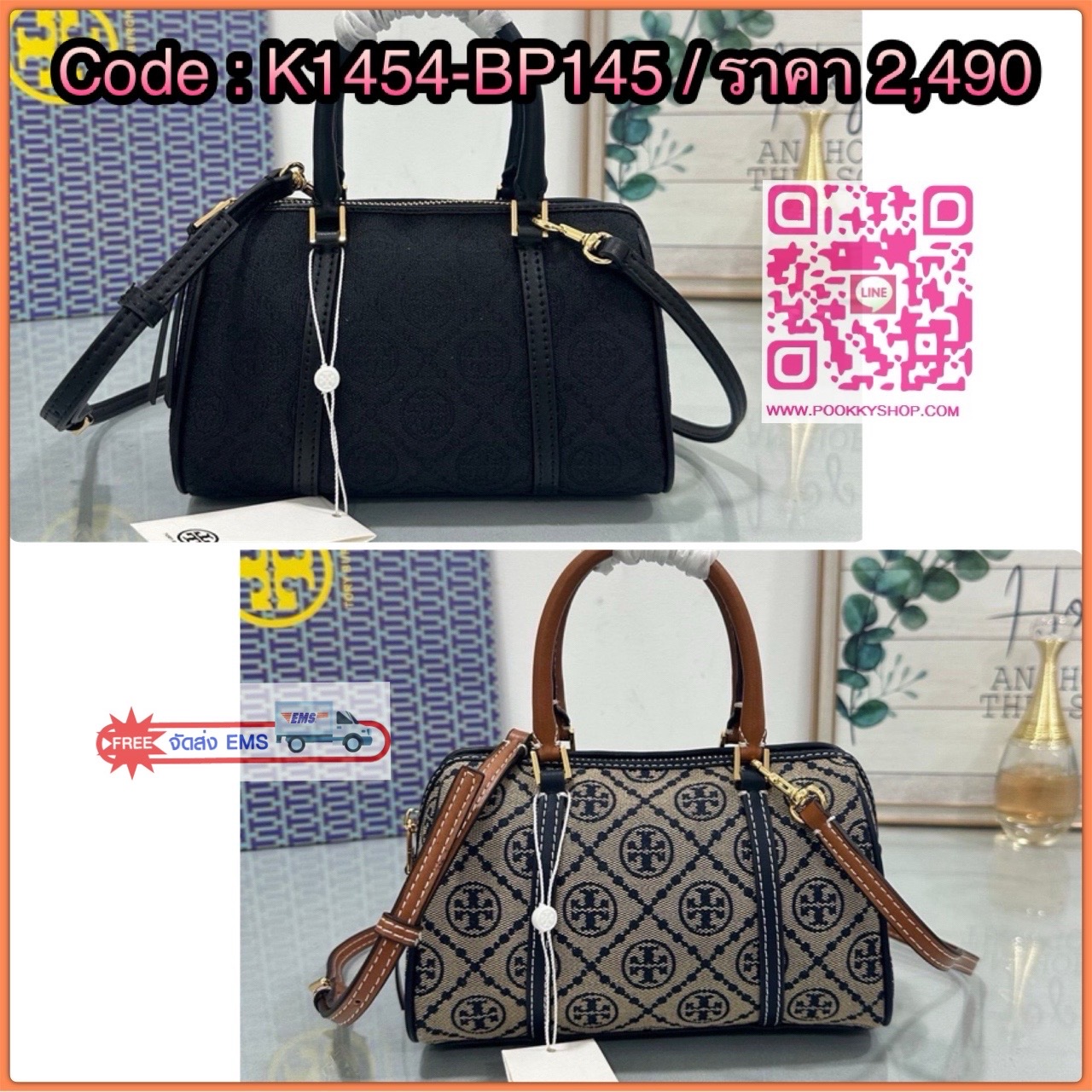 💙ToryBurchMiniBostonBag 🖤💫 • รุ่น: Mini Boston Bag จากแบรนด์ Tory Burch — ลักษณะทรง Boston น้ำหนักเบา มีหูจับด้านบน + สายสะพายแบบปรับได้ในบางรุ่น ใช้หนังหรือผสมวัสดุต่างๆ ตามรุ่นย่อย.