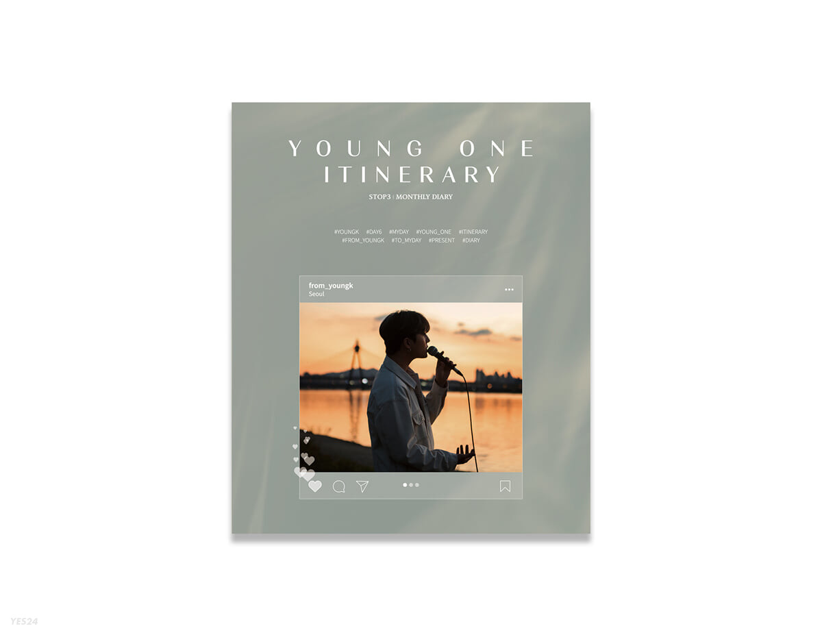 DAY6 Young K Photobook - YOUNG ONE ITINERARY STOP 3 : MONTHLY DIARY