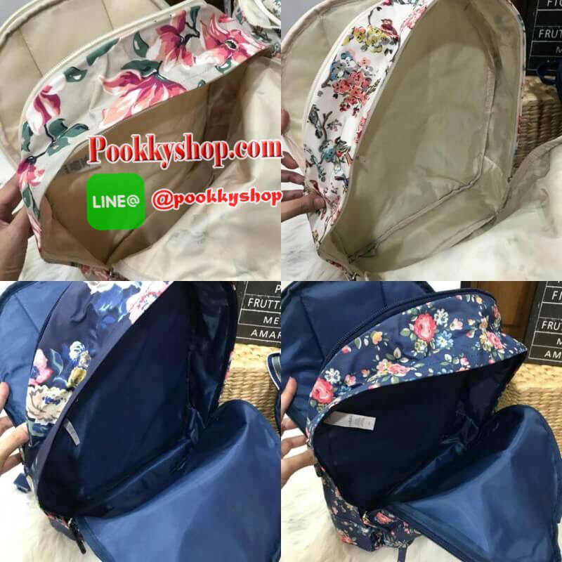 New Arrival cath kidston multi pocket backpack กว่าจะได้รุ่นนี้หายากมากๆนะค่า เพราะในช้อปก็มาเร็วไปเร็วค่า ใบนี้คุ้มมากๆเพราะว่ามีช่องหลักถึง 3 ช่องค่ะ ด้านหลังมีช่องแยกบุนุ่นอย่างดี สามารถใส่แลปท้อปได้ค่ะ ส่วนช่องกลางเป็นช่องสัมภาระใหญ่ แยกเป็นสัดส่วนค่ะ