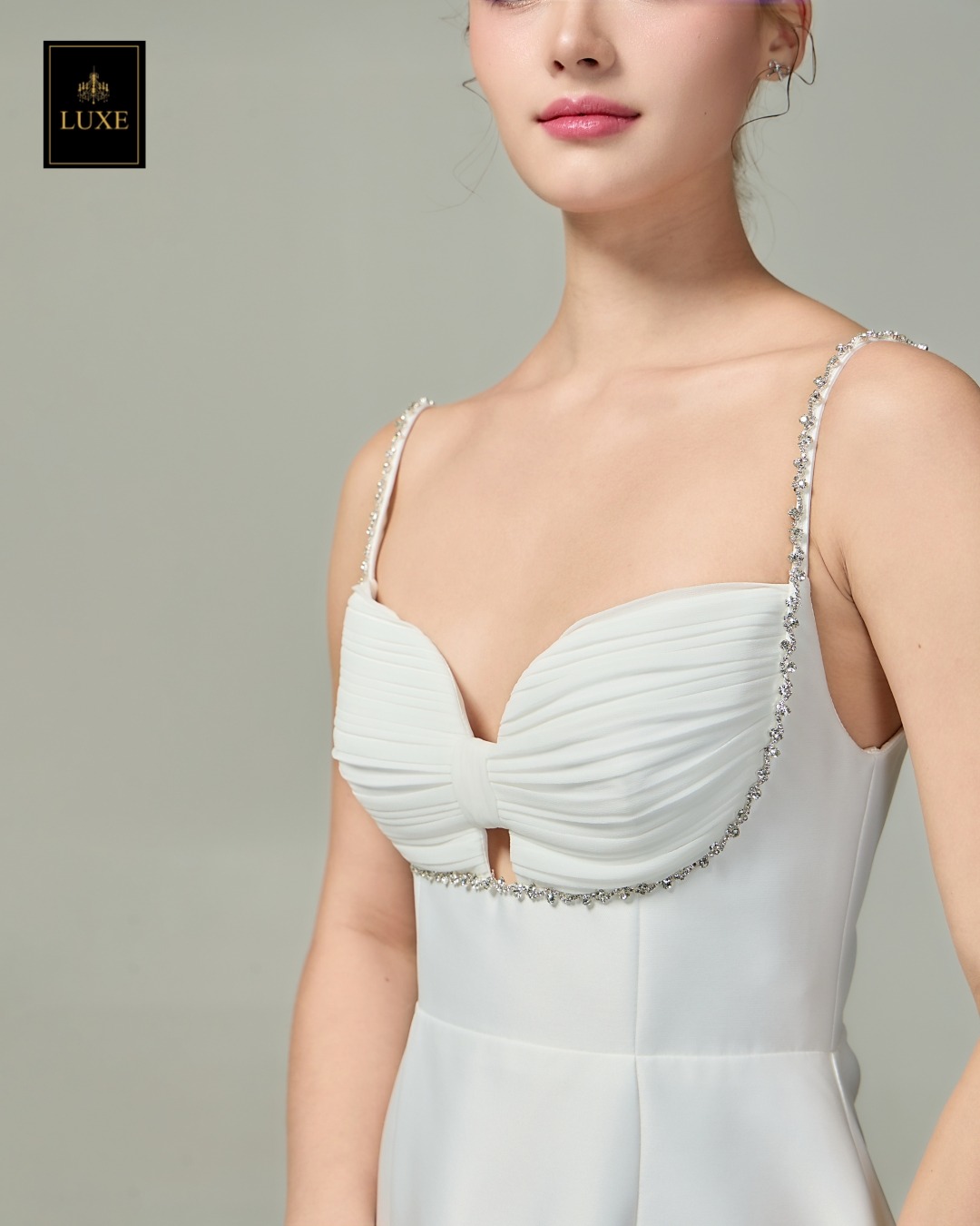 เดรสแฟชั่น เดรสเสื้อสายเดี่ยว กระโปรงทรงเอ