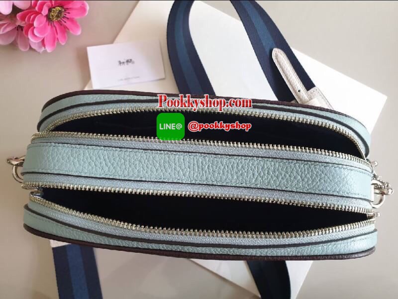 Coach F75818 F72704 Jes crossbody 2 ซิปรุ่นใหม่ ปั๊มลายรถม้า สายสะพายแบบสปอร์ต สวยงามมากค่ะ