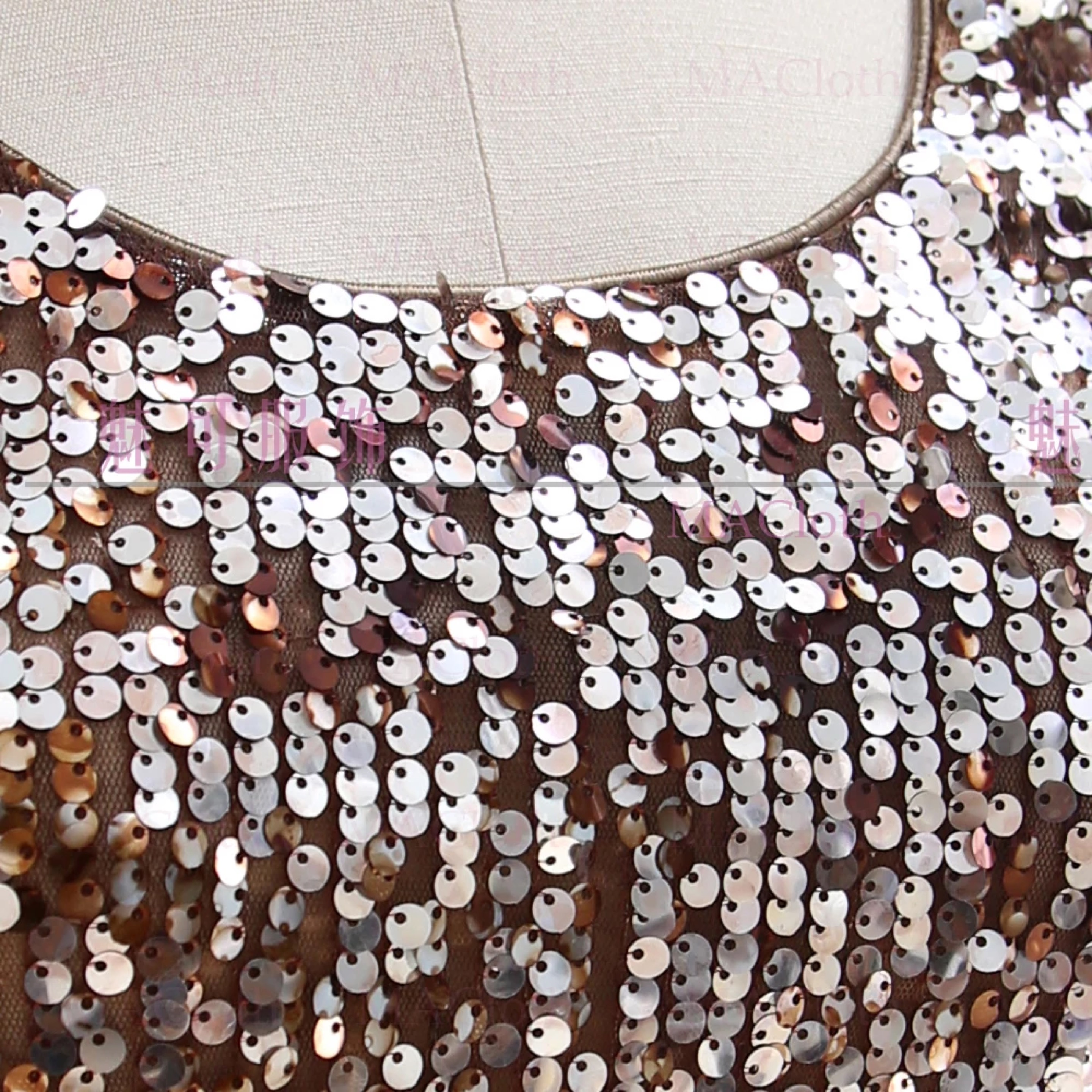 ชุดเดรส ชุดปักเลื่อมทอง Brand Forever แท้ งานสวย หรูหรามากคะ Size S/M/L