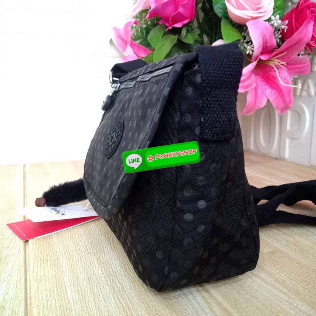 KIPLING SABIAN CROSSBODY MINI BAG กระเป๋าสะพายข้าง วัสดุ Nylon & Polyester 100% ขนาดเล็กกำลังน่ารัก เปิด-ปิดด้วยฝาปิดกระดุมแม่เหล็กและซิปแบรนด์ ด้านในมีแท็กแบรนด์