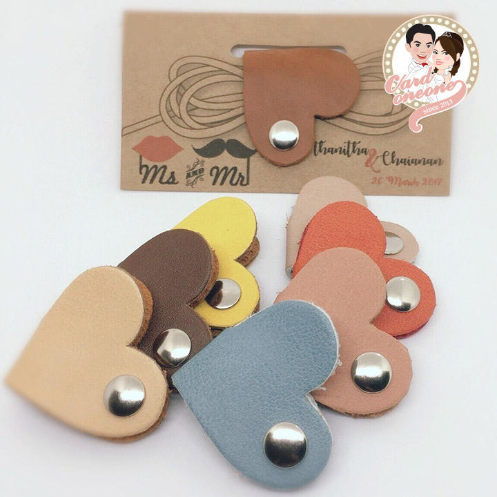 ของชำร่วยหูฟังหนังหัวใจ