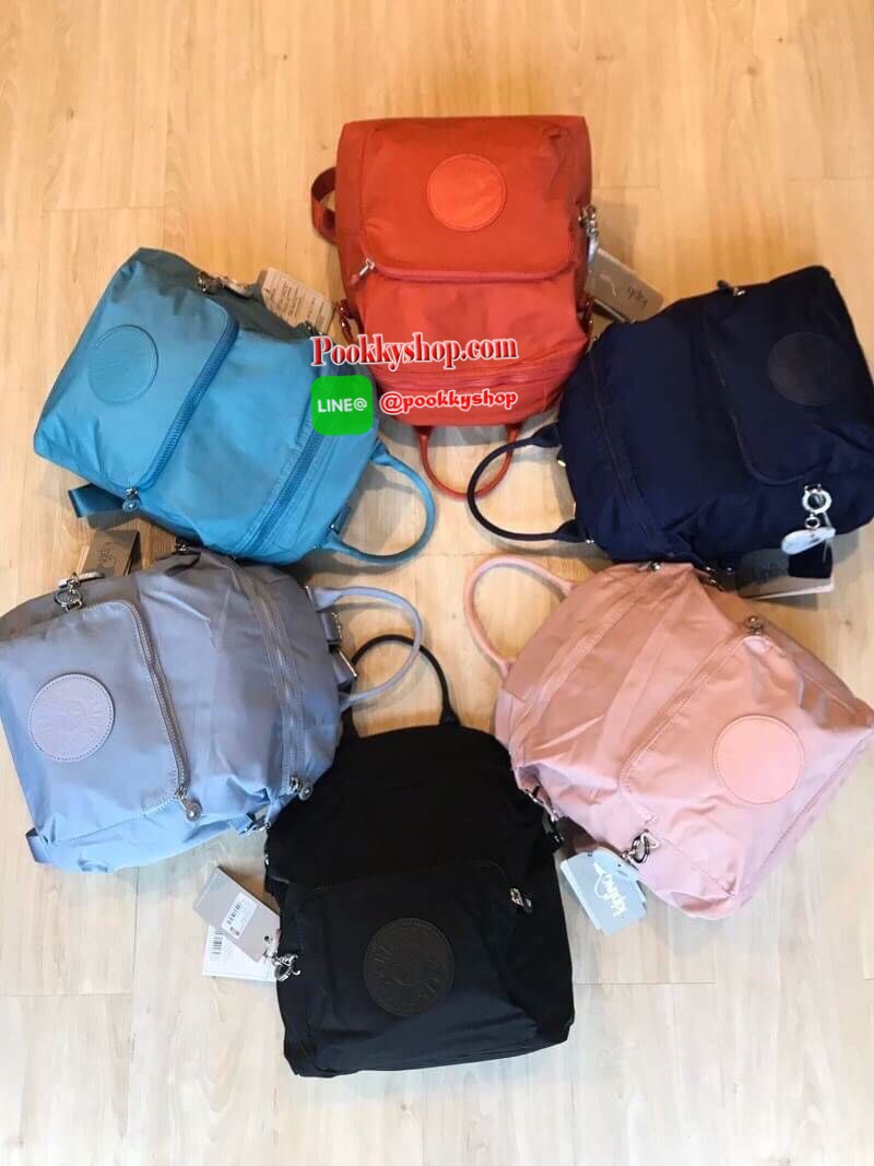 Kipling Naleb Backpack กระเป๋าเป้สะพายวัสดุไนล่อนหนาคุณภาพดี มีคุณสมบัติกันน้ำ ด้านหน้ามีช่องซิปใช้งานได้จริง ช่องใหญ่เปิดปิดด้วยซิปเดียว ภายในกว้าง ใส่มินิไอแพคกระเป๋าสตางค์ยาวได้ และยังมาช่องซิปและช่องเล็กแยกเป็นสัดส่วน ด้านหน้ายังประดับพวงกุญแจเซรามิคร