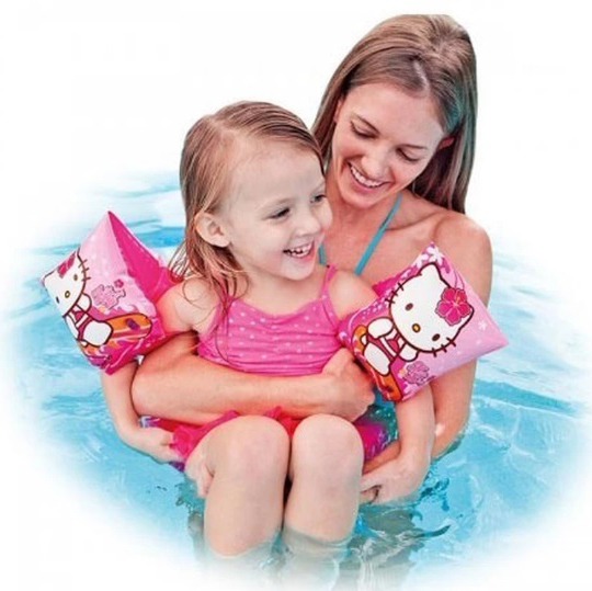 ฮ Kitty Deluxe Arm Bands , Age 3-6 ปลอกแขนว่ายน้ำ ลายคิตตี้ สีชมพู 56656 ลายคิตตี้ สีชมพู คิตตี้แท้ ลิขสิทธิ์แท้