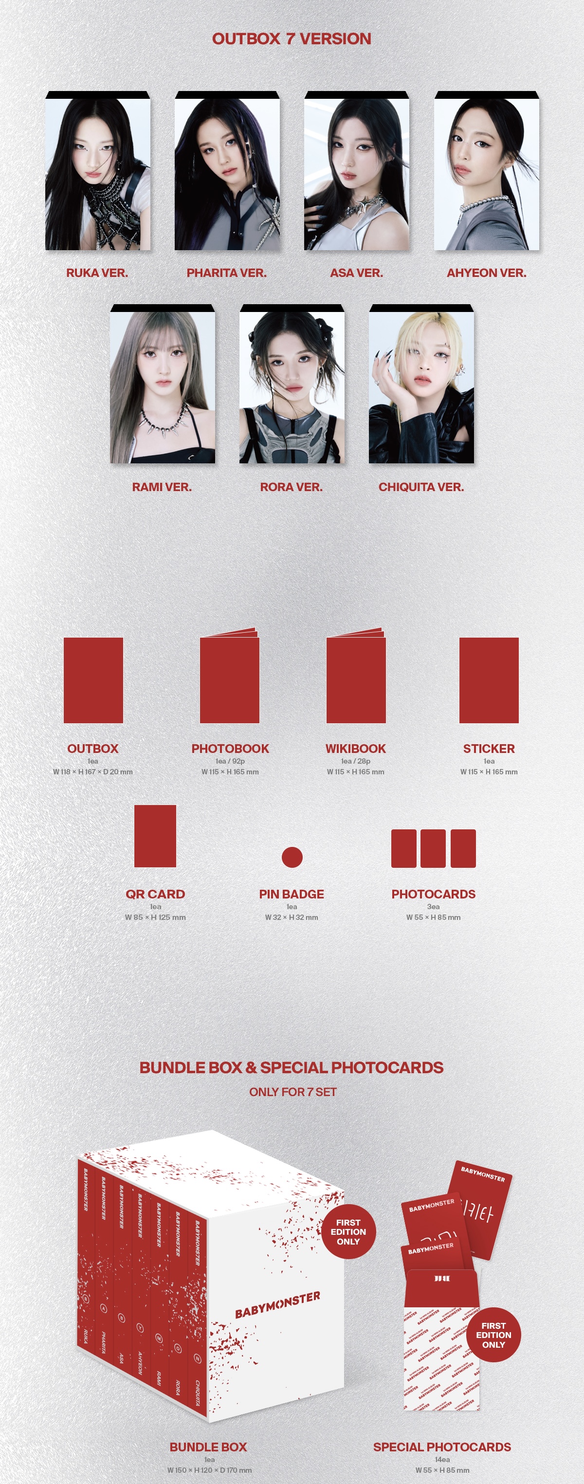 BABYMONSTER 1st MINI ALBUM [BABYMONS7ER]