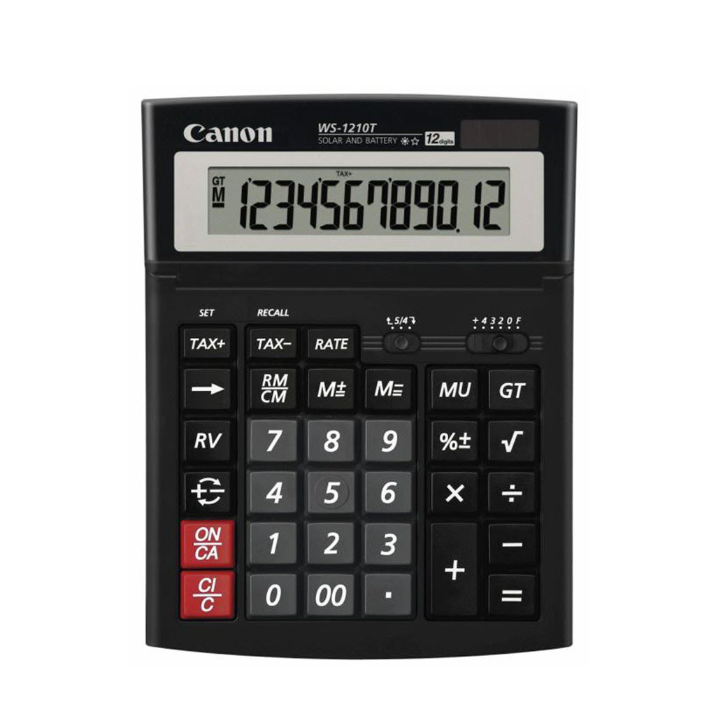 เครื่องคิดเลขตั้งโต๊ะ 12 หลัก Canon # WS-1210T