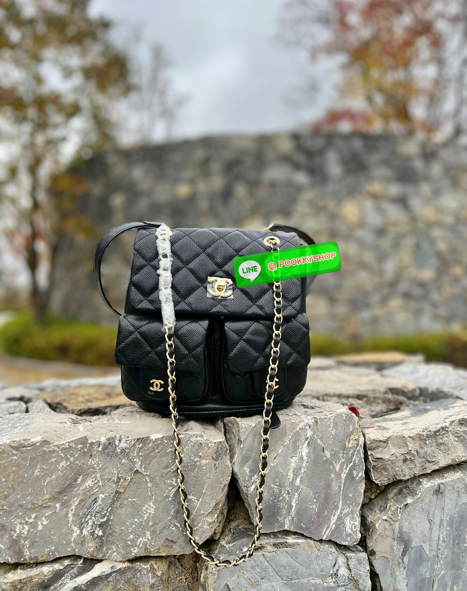 CHANEL DUMA CAVIAR BACKPACK ((vip gift ตปท.)) 🔖พร้อมส่ง! อย่ารอช้าที่จะสวยกันค่าาสาวๆ กับกระเป๋าสะพายหลัง หนังคาเวียร์นิ่มลายสวยค่ะ