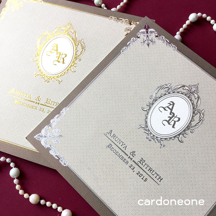 การ์ดแต่งงานคลาสิคเรียบหรู