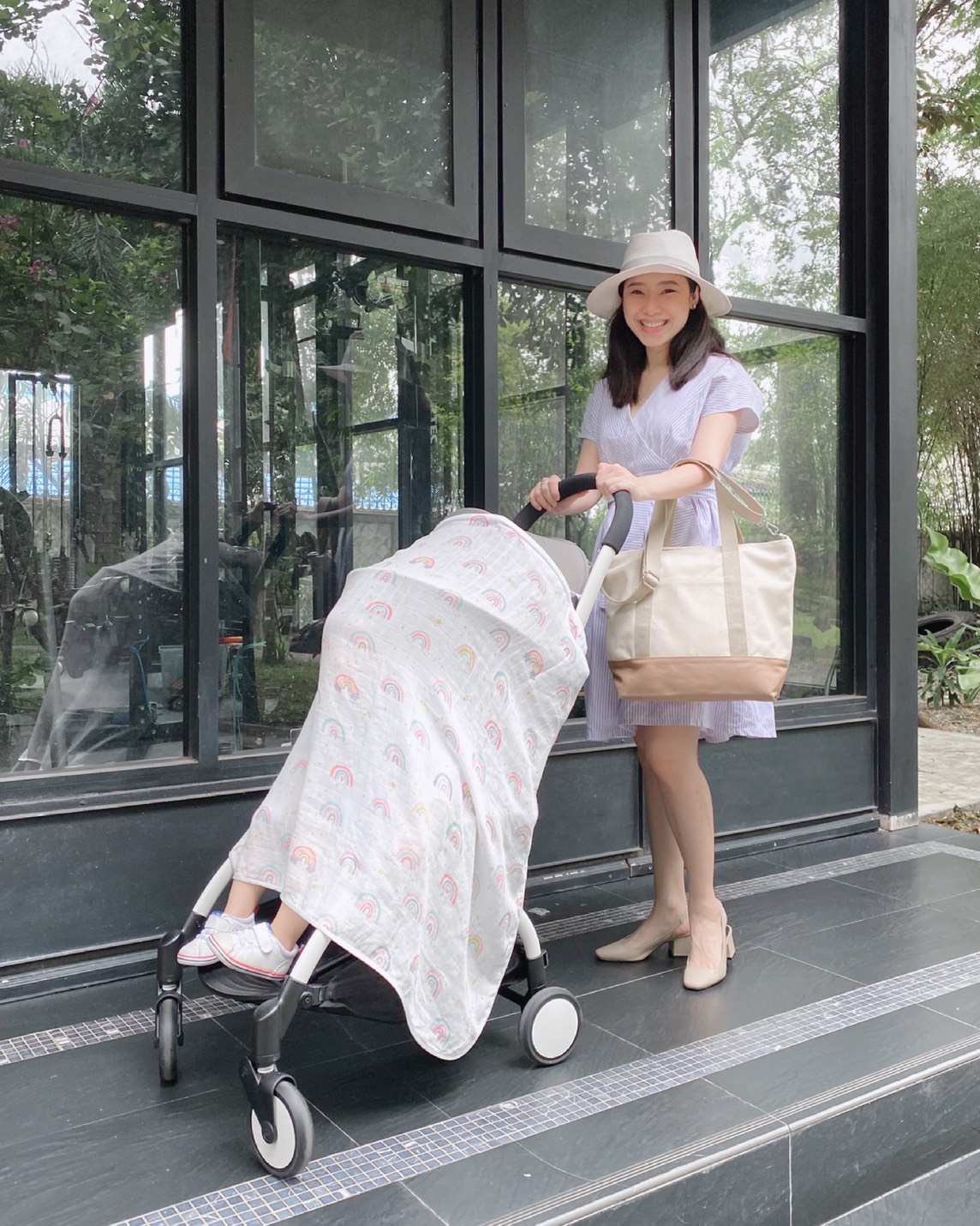 Sofflin ผ้าอ้อมใยไผ่ ผ้าอ้อมมัสลิน ผ้าห่อตัวเด็ก เนื้อนุ่ม ขนาด 120x120cm (47 นิ้ว) ผืนใหญ่พิเศษ