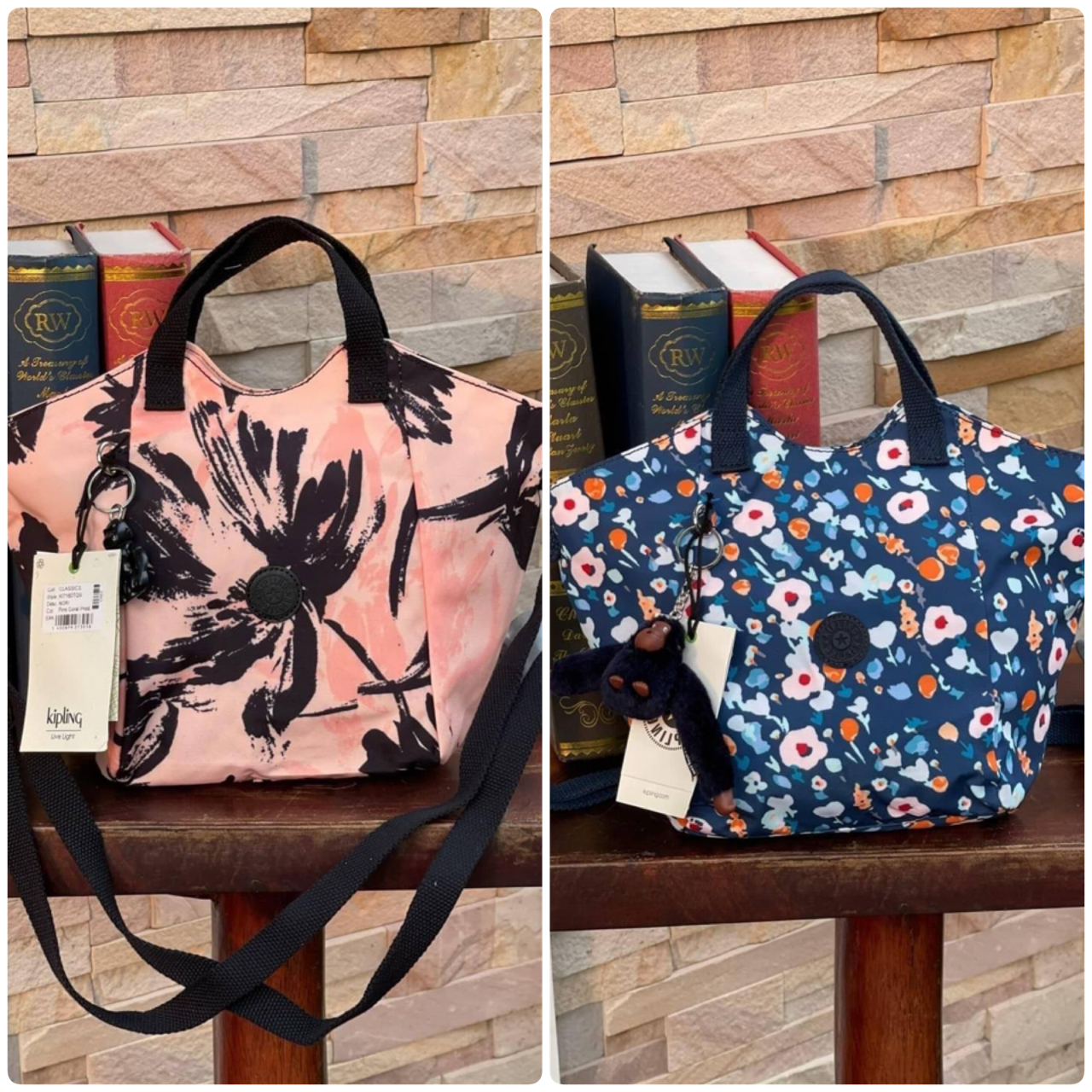 💕 Kipling Nori Small Cross-Body Bag อีกหนึ่งคอลเลคชั่นที่น่าสนใจ ขนาดกำลังพอดี น้ำหนักเบา เปิดปิดด้วยซิปเดียว ภายในใส่มินิไอแพค กระเป๋าสตางค์ หรือของใช้จุกจิกได้เยอะเพิ่มสายสะพายปรับสั้นยาวและถอดออกได้ ประดับด้วยพวงกุญแจลิงเป็นสัญลักษณ์ น่ารักใสๆอ