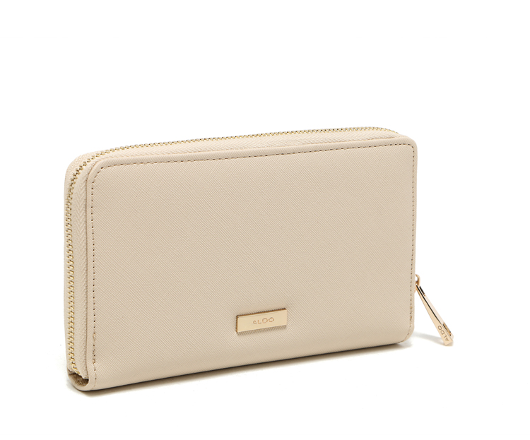 กระเป๋าสตางค์ Aldo กระเป๋าถือ สีครีม แบรนด์เนม Aldo แบรนด์หรูจาก แคนนาดา เนื้อสีครีม มีลายTexture ในตัว ช่องใส่ของใหญ่2ช่อง ช่องเสีบบัตร 2ด้าน