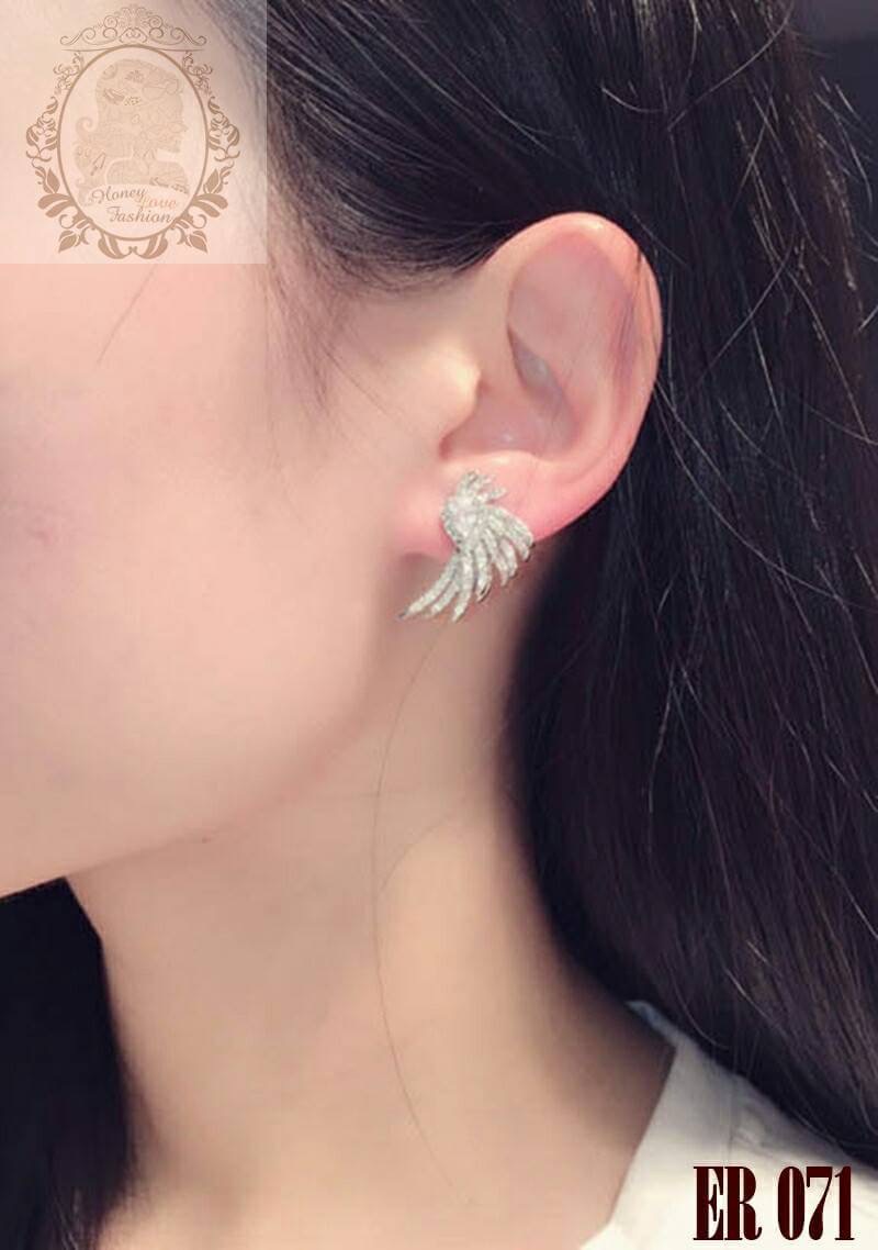 ต่างหูเพชรทรงหน้า/หลัง งานเกรดตัวแพง เพชรน้ำงาม วิ้งเป๊ะทุกเม็ด ฝังCZแท้ เพชร งานดีไซส์คล้ายApmแนวโมเดิน กิ๊บเก๋มาก ทรงสวย ใส่ได้ทั้งเดี่ยวๆหรือจะใส่หน้าหลังก็สวย