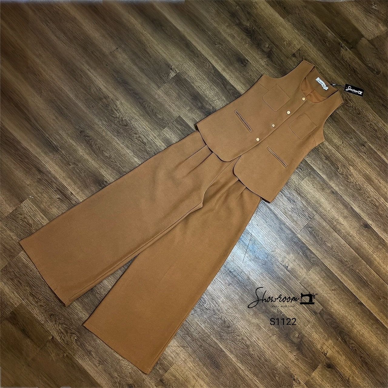 ชุดเซทแฟชั่น ชุดเซ็ทผ้าดีมาก บุซับ อัดกาว เสื้อ+กก.ขายาว ตัวเสื้อคัตติ้งเนี้ยบ