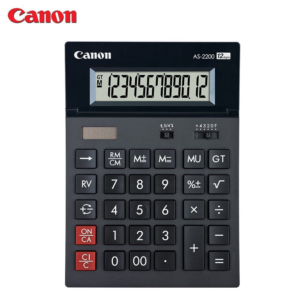 เครื่องคิดเลขตั้งโต๊ะ 12 หลัก Canon # AS-2200