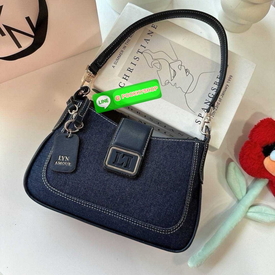 กระเป๋าลิน Lyn สะพายข้าง คลอใหม่ คล้องไหล่ได้ สะพายข้างครอสบอดี้ได้ มีสายสะพาย2เส้น