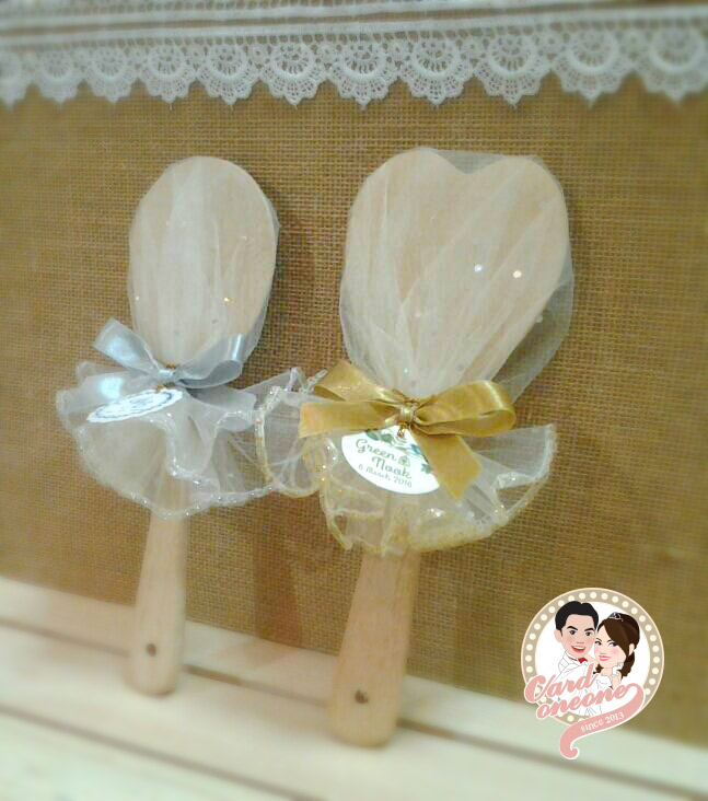 ของชำร่วยทัพพีไม้ ชุดบัลเล่ต์