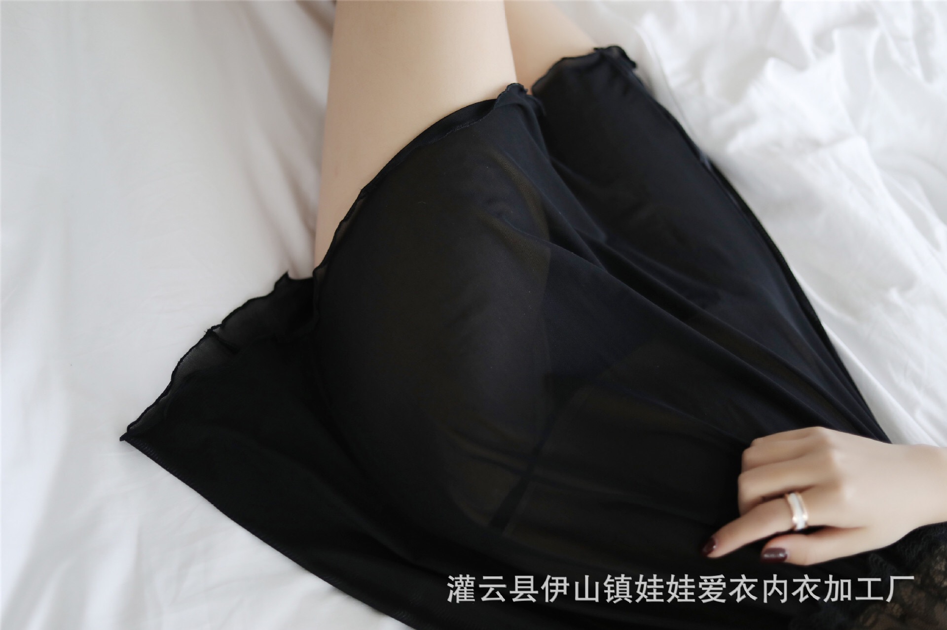 ชุดเดรส ชุดนอน ลูกไม้ ซีทรู สีดำ เนื้อผ้าลูกไม้สวยหรู งานสวย เซ็กซี่มากคะ สำเนา