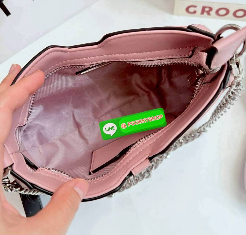 LYN น้ำหนักเบา ใช้ง่าย ดูแพง กระเป๋าลิน Lyn ทรงพอช สะพายข้างได้ คล้องไหล่ได้ ได้สายสะพาย 2 เส้น