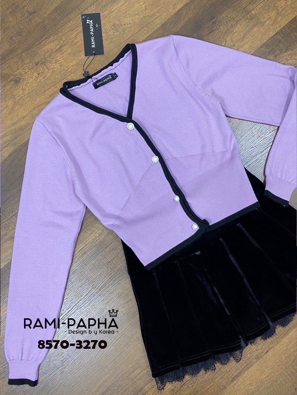 ชุดเซทแฟชั่น Set เสื้อไหมพรมสีสันสวยสดใส เนื้อผ้านิ่มยืดหยุ่นอย่างดีสวมใส่สบาย