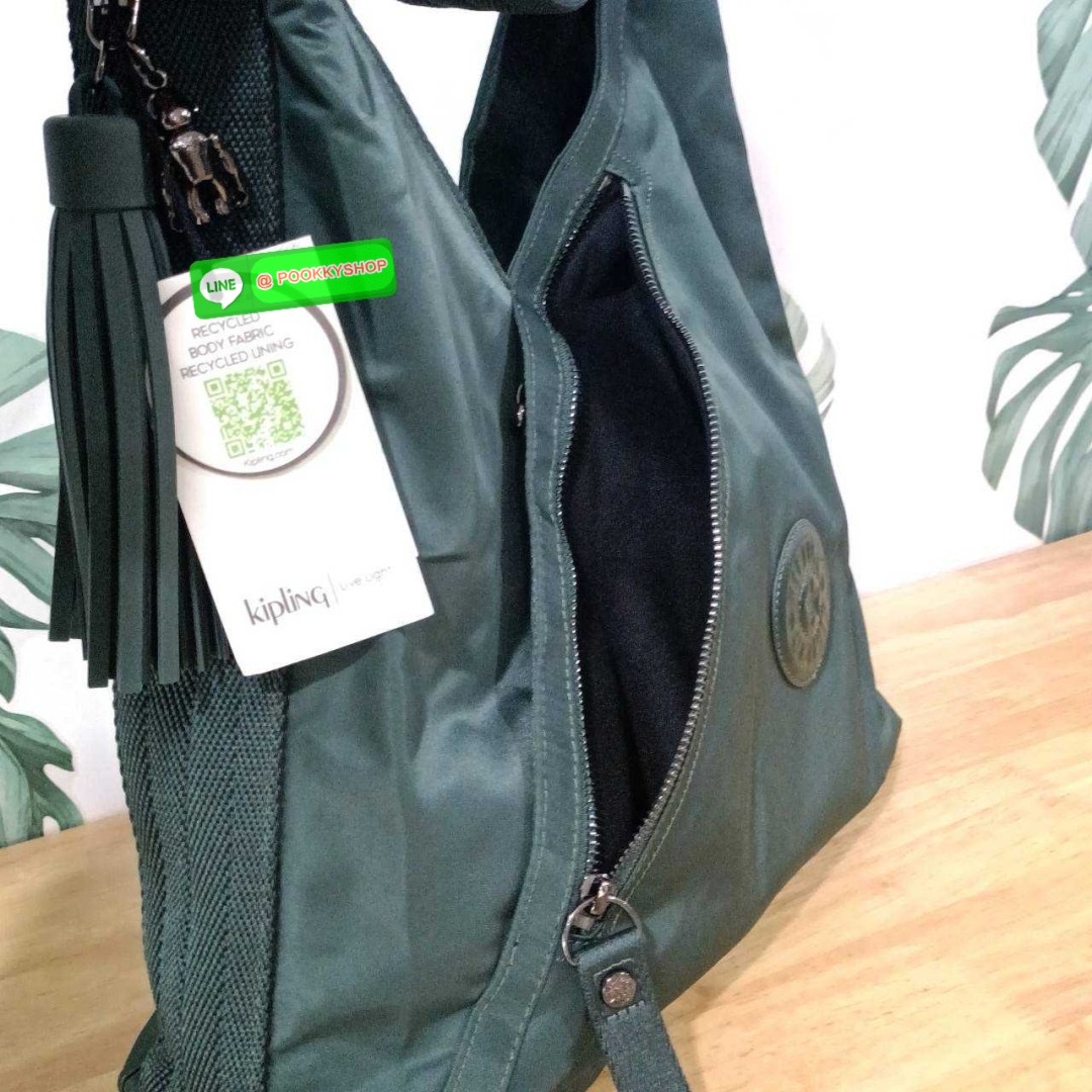 Kipling Olina Shoulder bag Collection Paka กระเป๋าถือหรือสะพาย วัสดุ Polyester100% อะไหล่สี Rose gold