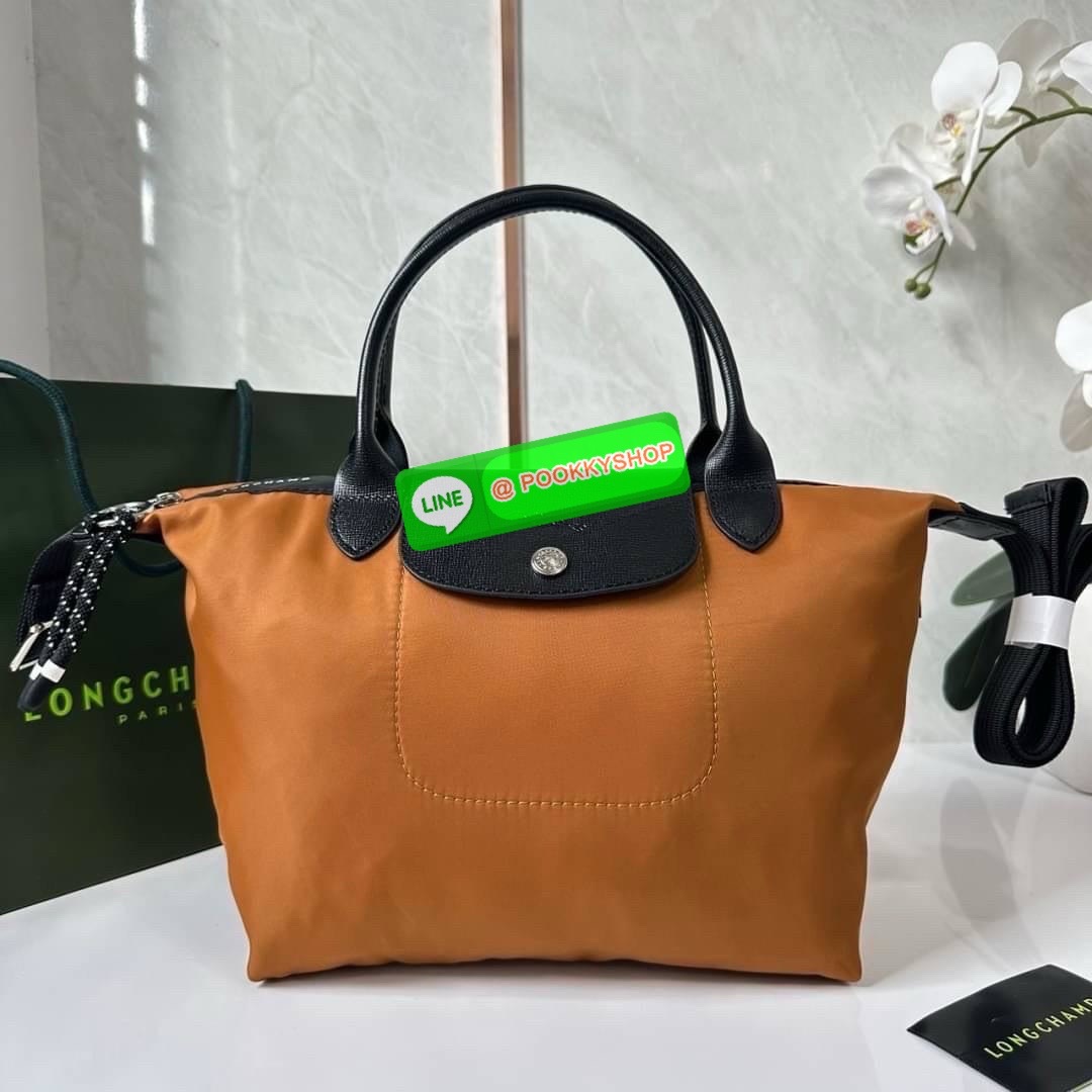 LONGCHAMP LE PLIAGE ENERGY MEDIUM HANDBAG 🔖กระเป๋าสะพายไหล่/ถือ คอลเลคชั่นใหม่สไตล์เรียบหรู ขนาดกลางจุของได้เยอะ