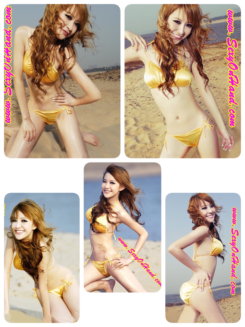 ชุดบิกินี่ เซ็กซี่ ชุดทูพีซ สีทองเมทาลิค แบบผูก ขนาด Free Size สวย เปรี้ยว เริ่ด เซ็กซี่ อย่าบอกใครเลยคะ