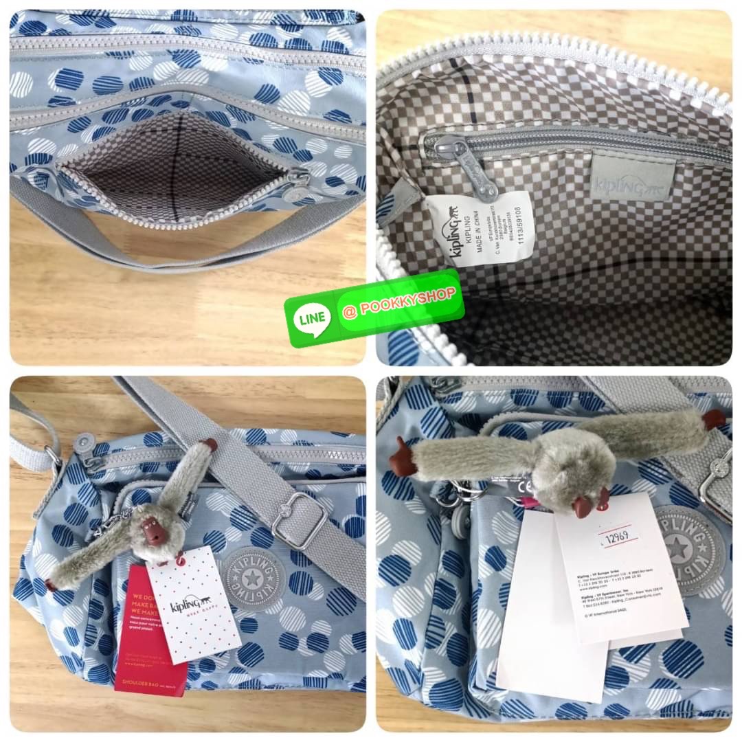 KIPLING RETH CROSSBODY BAG ซับในตาราง วัสดุ Nylon +polyester กระเป๋าสะพายข้างหรือ สะพาย Crossbody ได้ ช่องหน้าเปิด-ปิด ด้วยซิป พร้อมช่องแยกบ่อยด้านข้าง ช่องหลัก 2 ช่อง ด้านในโล่งกว้าง สามารถจุสัมภาระได้เยอะ พร้อมช่องซิปหลัง สายสะพายปรับระดับสั้น-ยาว ได้ f