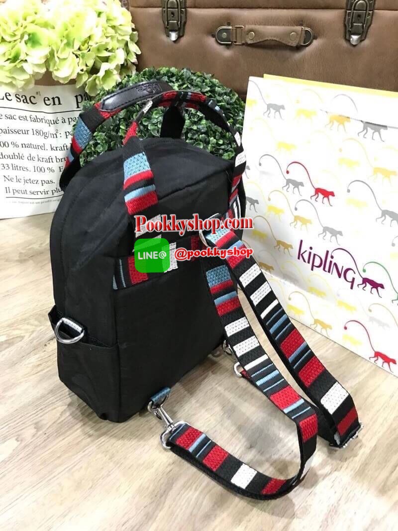 NEW ARRIVAL! KIPLING 2WAYS MINI BACKPACK กระเป๋าสะพาย 2Ways วัสดุ Nylon & Polyester 100% มีหูหิ้วปั้มแบรนด์เเละสายสะพายยาวหลากสีเลื่อนปรับได้ถอดได้ สามารถถือหรือสะพายได้หลายแบบไม่จำเจ จะสะพายไหล่ สะพายเฉียง Crossbody หรือจะคล้องสายเป็นเป้สะพายหลัง Backpac