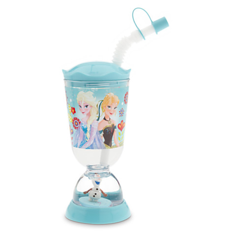 z Frozen Snowglobe Tumbler with Straw
