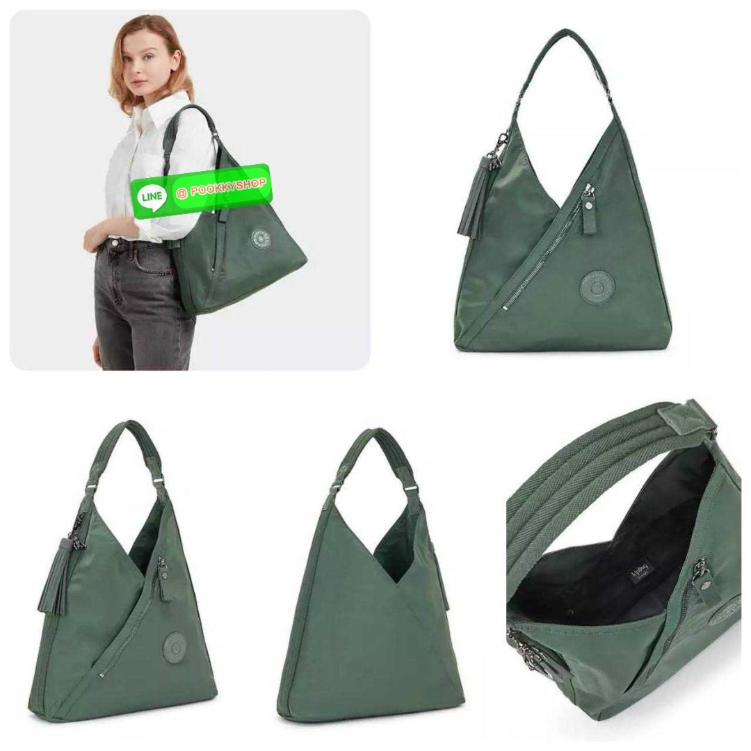 Kipling Olina Shoulder bag Collection Paka กระเป๋าถือหรือสะพาย วัสดุ Polyester100% อะไหล่สี Rose gold