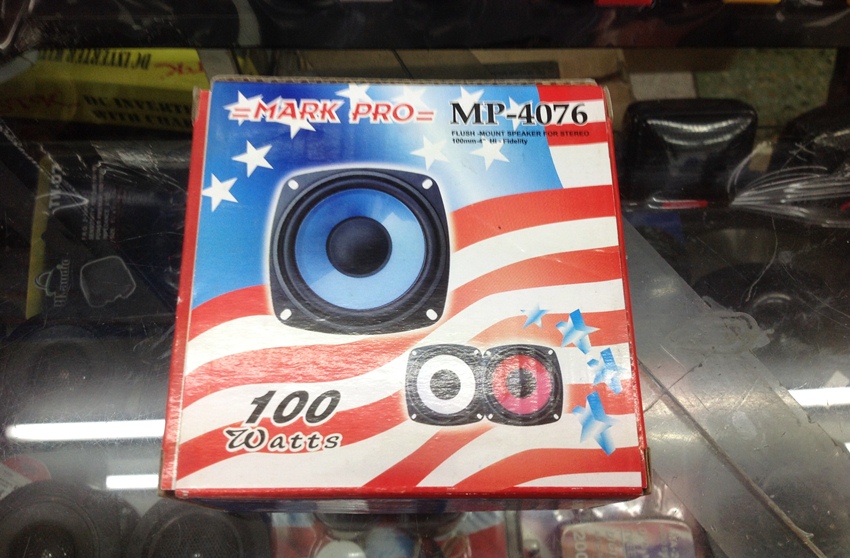 ลำโพงรถยนต์ 4 นิ้ว ขอบอ่อน ยี้ห้อ MARKPRO 100W (จำนวน 2 ดอก)