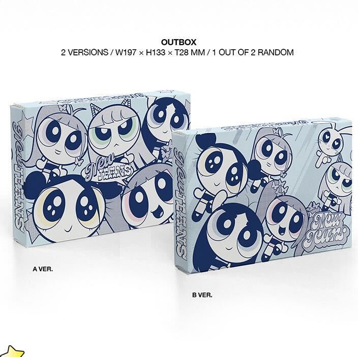 NewJeans 2nd EP 'Get Up' The POWERPUFF GIRLS X NJ Box ver. (Random)