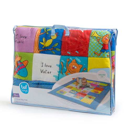 Taf Toys แผ่นปูรองเล่น เสื่อกิจกรรม I Love Big Mat