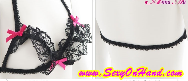 ชุดชั้นใน ชุดบิกินี่ ชุดทูพีซ แต่งระบายลูกไม้เซ็กซี่ สีดำเซ็กซี่ แต่งระบาย เล่นลูกไม้ เว้าหน้าอก พร้อมจีสตริง แต่งสายระบายแบบเปิดเป้า เปรี้ยวเข็ดฟันเลยคะ